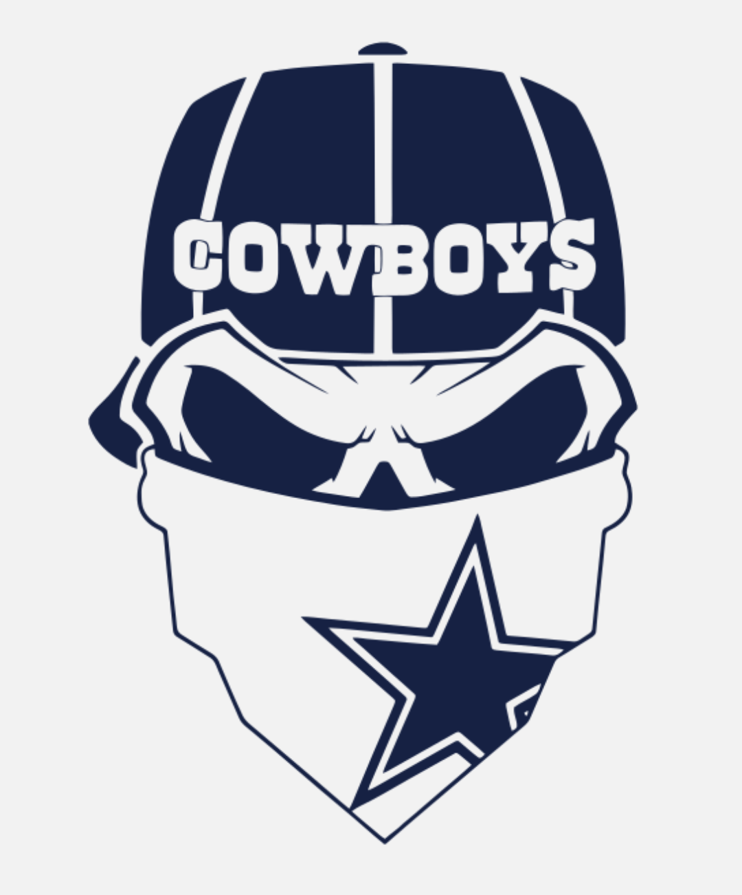 Dallas Cowboy Skull Rug